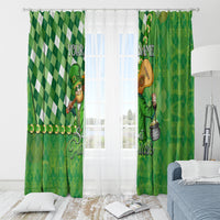 Personalized Happy St Patrick's Day Window Curtain Irish Leprechaun - Wonder Print Shop