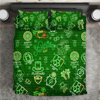 Ireland St Patrick's Day Bedding Set Symbols Neon - Wonder Print Shop