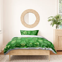 Ireland St Patrick's Day Bedding Set Symbols Neon - Wonder Print Shop