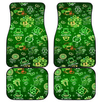 Ireland St Patrick's Day Car Mats Symbols Neon - Wonder Print Shop