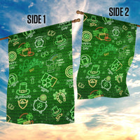 Ireland St Patrick's Day Garden Flag Symbols Neon - Wonder Print Shop