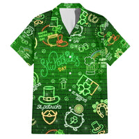 Ireland St Patrick's Day Hawaiian Shirt Symbols Neon - Wonder Print Shop