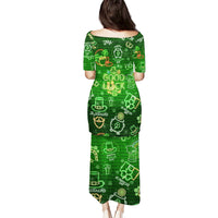 Ireland St Patrick's Day Puletasi Symbols Neon - Wonder Print Shop