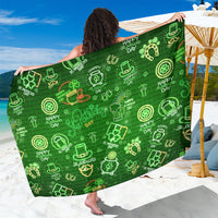 Ireland St Patrick's Day Sarong Symbols Neon - Wonder Print Shop