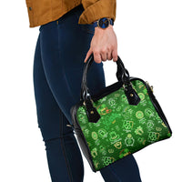 Ireland St Patrick's Day Shoulder Handbag Symbols Neon