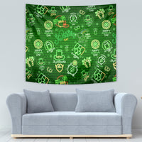Ireland St Patrick's Day Tapestry Symbols Neon - Wonder Print Shop