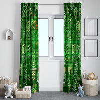 Ireland St Patrick's Day Window Curtain Symbols Neon - Wonder Print Shop