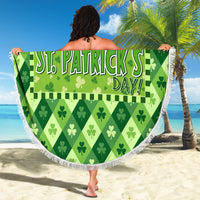 Irish St Patrick's Day Beach Blanket Simple Style - Wonder Print Shop