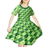Irish St Patrick's Day Kid Short Sleeve Dress Simple Style - Wonder Print Shop