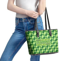Irish St Patrick's Day Leather Tote Bag Simple Style - Wonder Print Shop