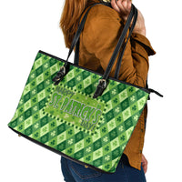 Irish St Patrick's Day Leather Tote Bag Simple Style - Wonder Print Shop