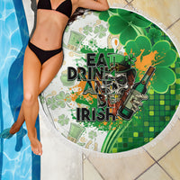 Happy St Patrick's Day Beach Blanket Eat Drink and Be Irish - Wonder Print Shop
