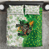 Happy St Patrick's Day Bedding Set Eat Drink and Be Irish - Wonder Print Shop