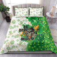 Happy St Patrick's Day Bedding Set Eat Drink and Be Irish - Wonder Print Shop