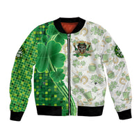 Happy St Patrick's Day Bomber Jacket Eat Drink and Be Irish - Wonder Print Shop