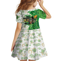 Happy St Patrick's Day Family Matching Off The Shoulder Long Sleeve Dress and Hawaiian Shirt Eat Drink and Be Irish - Wonder Print Shop