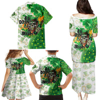 Happy St Patrick's Day Family Matching Puletasi and Hawaiian Shirt Eat Drink and Be Irish - Wonder Print Shop