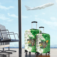 Happy St Patrick's Day Luggage Cover Eat Drink and Be Irish - Wonder Print Shop