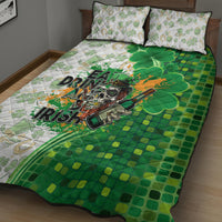 Happy St Patrick's Day Quilt Bed Set Eat Drink and Be Irish - Wonder Print Shop