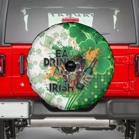Happy St Patrick's Day Spare Tire Cover Eat Drink and Be Irish - Wonder Print Shop