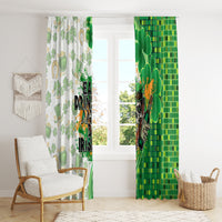 Happy St Patrick's Day Window Curtain Eat Drink and Be Irish - Wonder Print Shop
