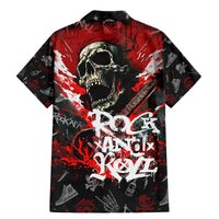 Rock And Roll Skull Forever Family Matching Mermaid Dress and Hawaiian Shirt - Wonder Print Shop