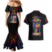 Next Time My Name Comes Out Of Your Mouth Couples Matching Mermaid Dress and Hawaiian Shirt - Wonder Print Shop