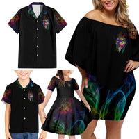 Next Time My Name Comes Out Of Your Mouth Family Matching Off Shoulder Short Dress and Hawaiian Shirt - Wonder Print Shop