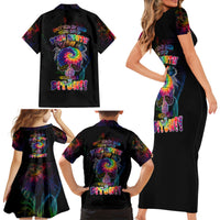 Next Time My Name Comes Out Of Your Mouth Family Matching Short Sleeve Bodycon Dress and Hawaiian Shirt - Wonder Print Shop