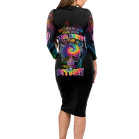 Next Time My Name Comes Out Of Your Mouth Long Sleeve Bodycon Dress - Wonder Print Shop