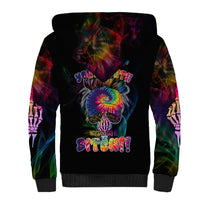 Next Time My Name Comes Out Of Your Mouth Sherpa Hoodie - Wonder Print Shop