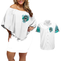 Im Not Always A Bitch Just Kidding Go Fuck Yourself Couples Matching Off Shoulder Short Dress and Hawaiian Shirt - Wonder Print Shop