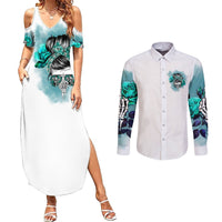 Im Not Always A Bitch Just Kidding Go Fuck Yourself Couples Matching Summer Maxi Dress and Long Sleeve Button Shirts - Wonder Print Shop