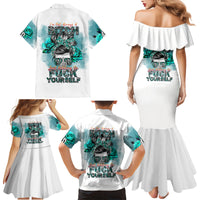 Im Not Always A Bitch Just Kidding Go Fuck Yourself Family Matching Mermaid Dress and Hawaiian Shirt - Wonder Print Shop