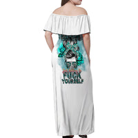 Im Not Always A Bitch Just Kidding Go Fuck Yourself Family Matching Off Shoulder Maxi Dress and Hawaiian Shirt - Wonder Print Shop