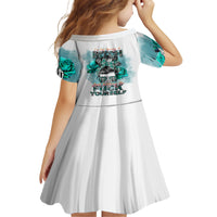 Im Not Always A Bitch Just Kidding Go Fuck Yourself Family Matching Short Sleeve Bodycon Dress and Hawaiian Shirt - Wonder Print Shop