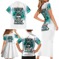 Im Not Always A Bitch Just Kidding Go Fuck Yourself Family Matching Short Sleeve Bodycon Dress and Hawaiian Shirt - Wonder Print Shop