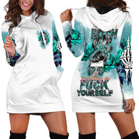 Im Not Always A Bitch Just Kidding Go Fuck Yourself Hoodie Dress - Wonder Print Shop