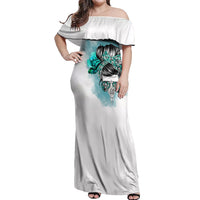 Im Not Always A Bitch Just Kidding Go Fuck Yourself Off Shoulder Maxi Dress - Wonder Print Shop
