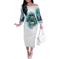 Im Not Always A Bitch Just Kidding Go Fuck Yourself Off The Shoulder Long Sleeve Dress - Wonder Print Shop