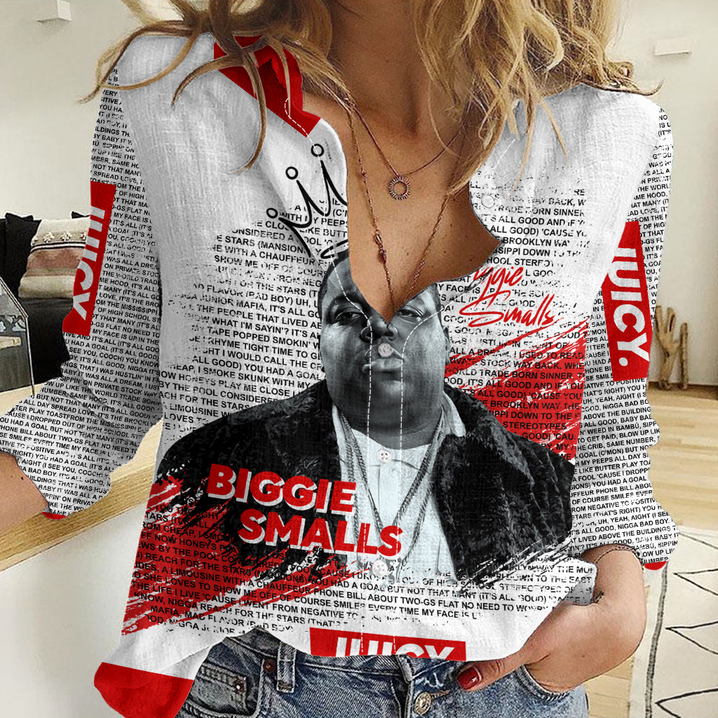 King of Rap: Biggie Smalls Legacy Women Casual Shirt