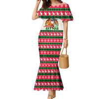 Merry Christmas Cat Family Matching Mermaid Dress and Hawaiian Shirt Meowy Catmas Xmas Tree - Wonder Print Shop