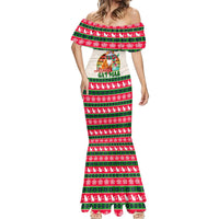 Merry Christmas Cat Mermaid Dress Meowy Catmas Xmas Tree - Wonder Print Shop