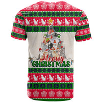 Merry Christmas Cat T Shirt Meowy Catmas Xmas Tree - Wonder Print Shop