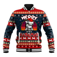 Merry Wet Nosemas Baseball Jacket Christmas Husky - Wonder Print Shop