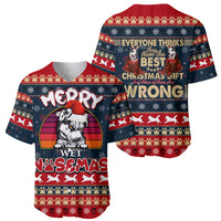 Merry Wet Nosemas Baseball Jersey Christmas Husky - Wonder Print Shop