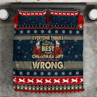 Merry Wet Nosemas Bedding Set Christmas Husky - Wonder Print Shop