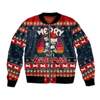 Merry Wet Nosemas Bomber Jacket Christmas Husky - Wonder Print Shop