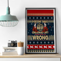 Merry Wet Nosemas Canvas Wall Art Christmas Husky - Wonder Print Shop