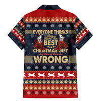 Merry Wet Nosemas Family Matching Mermaid Dress and Hawaiian Shirt Christmas Husky - Wonder Print Shop